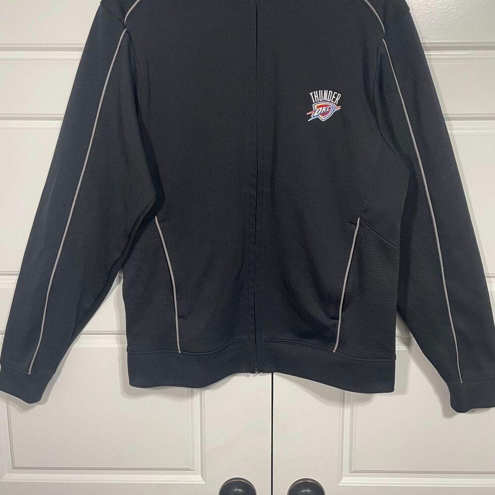 Cutter & Buck OKC Thunder DryTec Full Zip Jacket Pullover Black Size Small - Picture 8 of 8
